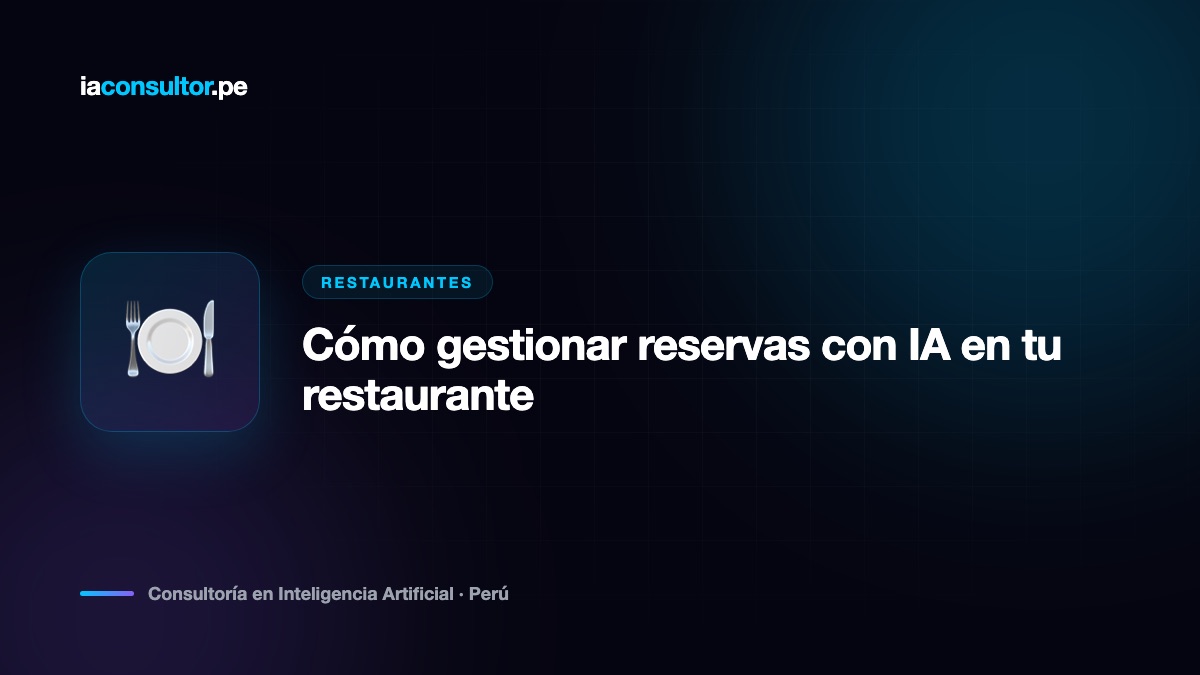 Cómo gestionar reservas con IA en tu restaurante