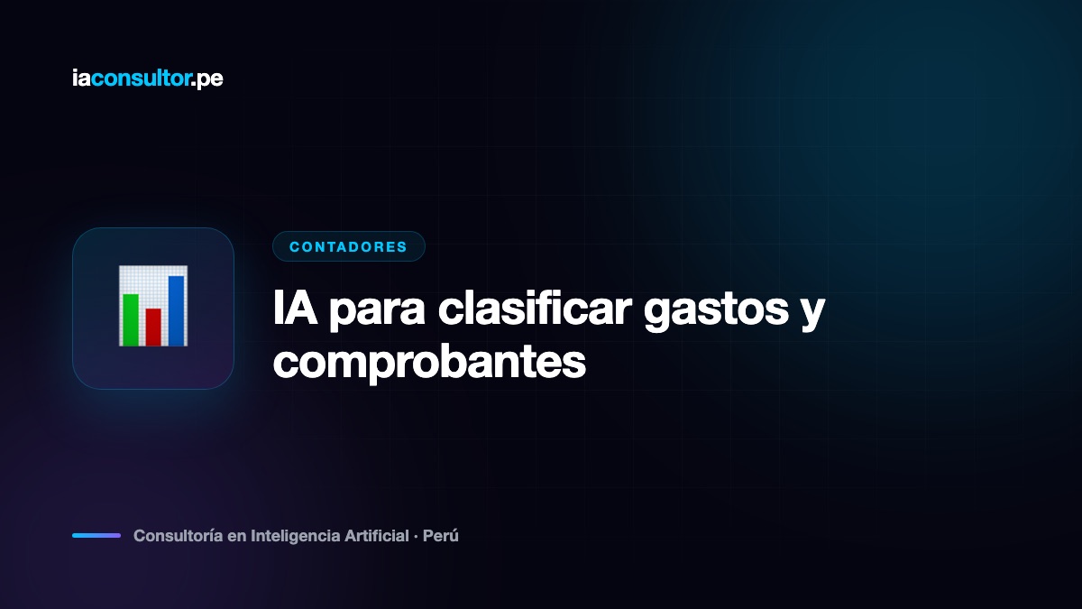 IA para clasificar gastos y comprobantes